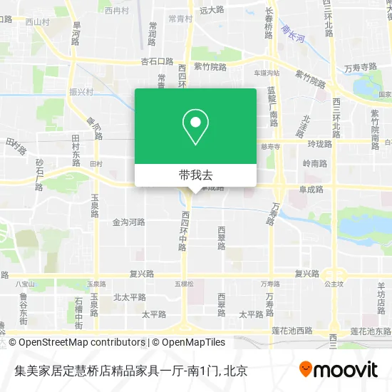 集美家居定慧桥店精品家具一厅-南1门地图