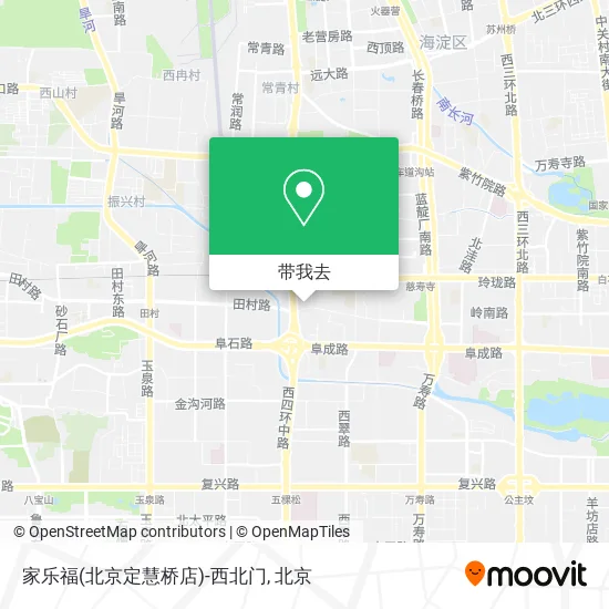 家乐福(北京定慧桥店)-西北门地图