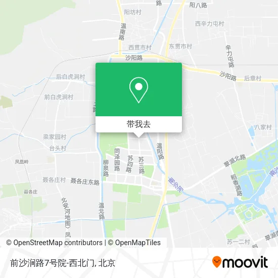 前沙涧路7号院-西北门地图