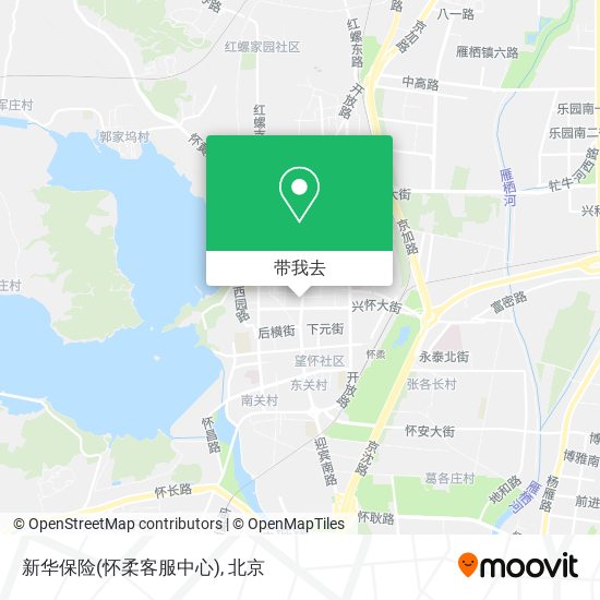 新华保险(怀柔客服中心)地图