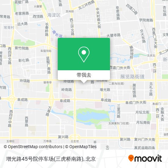 增光路45号院停车场(三虎桥南路)地图