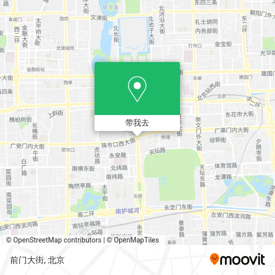 前门大街地图