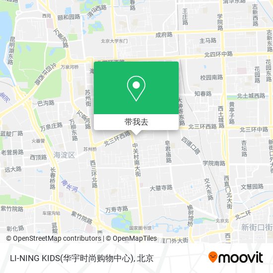LI-NING KIDS(华宇时尚购物中心)地图
