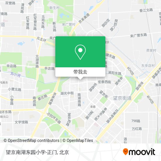 望京南湖东园小学-正门地图
