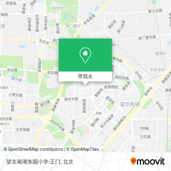 望京南湖东园小学-正门地图