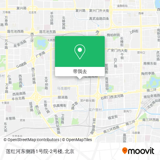莲红河东侧路1号院-2号楼地图