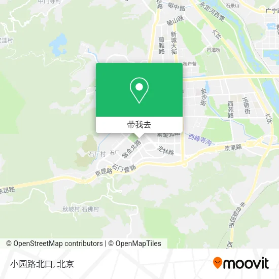 小园路北口地图