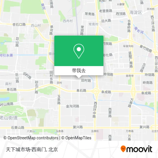 天下城市场-西南门地图