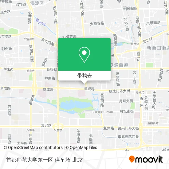 首都师范大学东一区-停车场地图