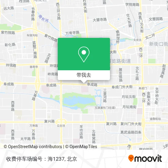 收费停车场编号：海1237地图