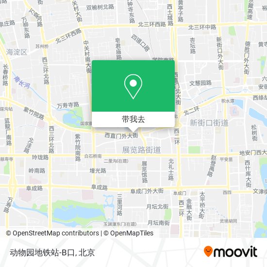 动物园地铁站-B口地图