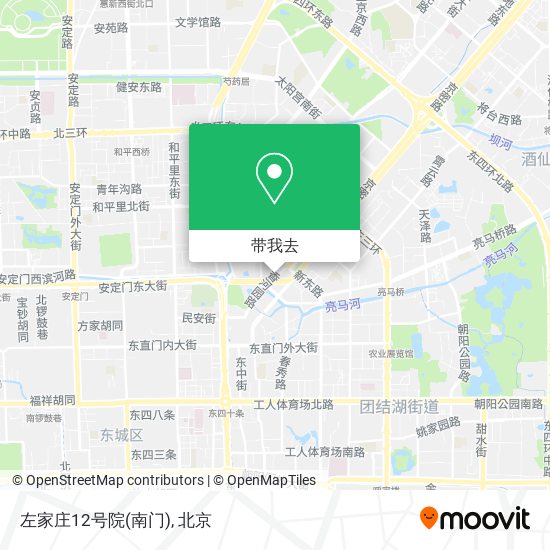 左家庄12号院(南门)地图