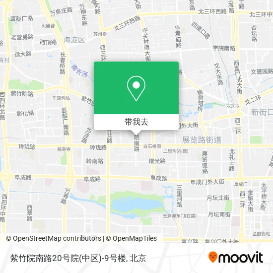 紫竹院南路20号院(中区)-9号楼地图