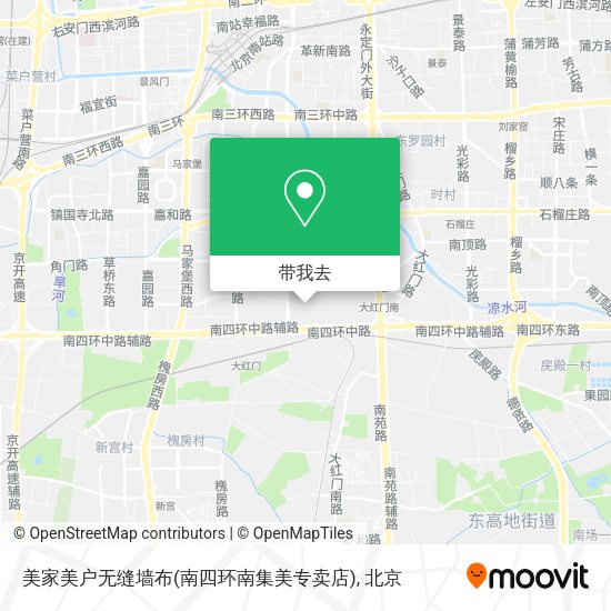 美家美户无缝墙布(南四环南集美专卖店)地图