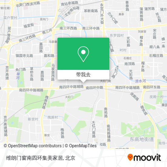 维朗门窗南四环集美家居地图