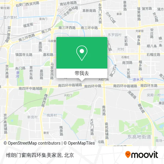 维朗门窗南四环集美家居地图