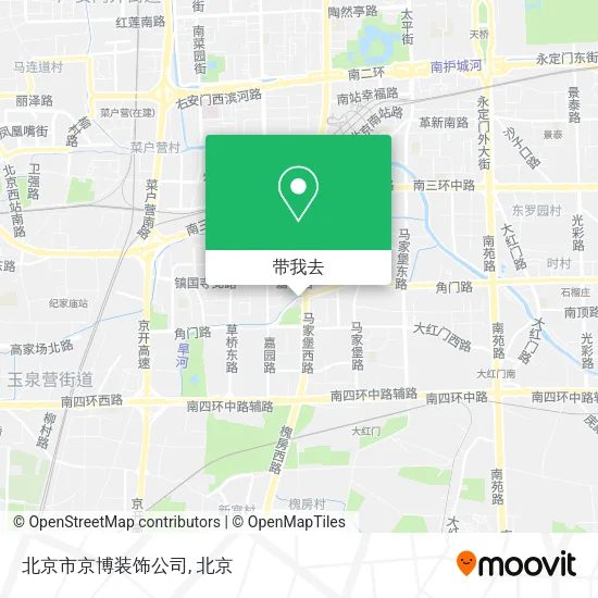 北京市京博装饰公司地图