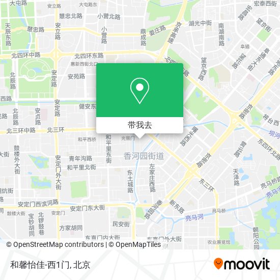 和馨怡佳-西1门地图