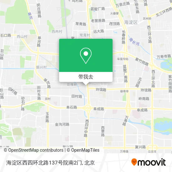 海淀区西四环北路137号院南2门地图
