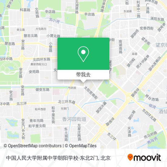 中国人民大学附属中学朝阳学校-东北2门地图