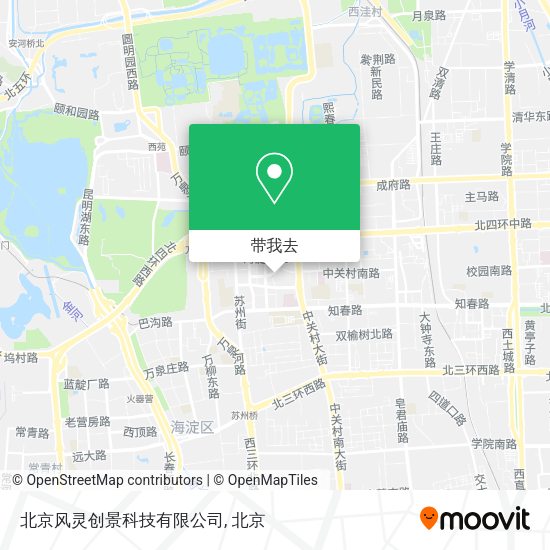 北京风灵创景科技有限公司地图
