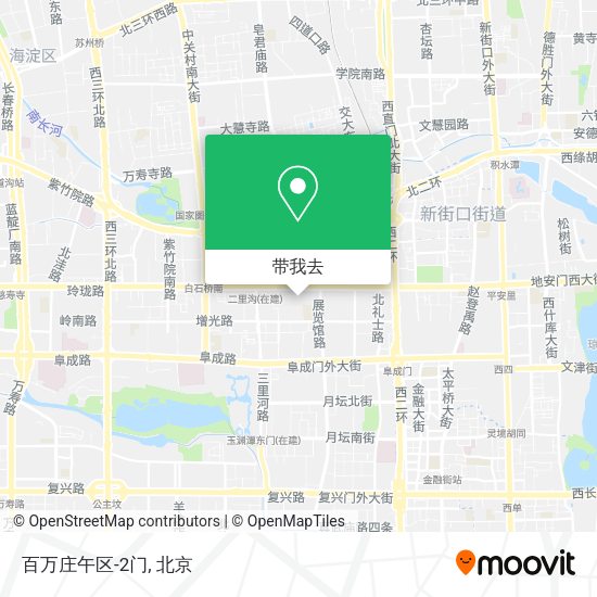 百万庄午区-2门地图