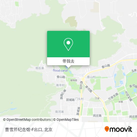 曹雪芹纪念馆-F出口地图