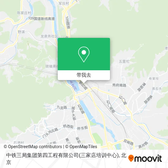 中铁三局集团第四工程有限公司(三家店培训中心)地图