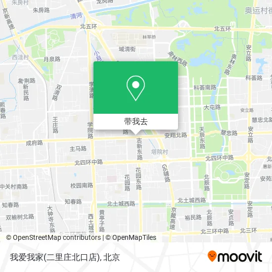 我爱我家(二里庄北口店)地图