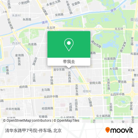 清华东路甲7号院-停车场地图