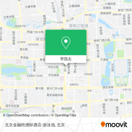 北京金融街洲际酒店-游泳池地图