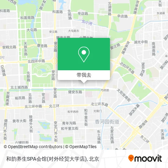 和韵养生SPA会馆(对外经贸大学店)地图