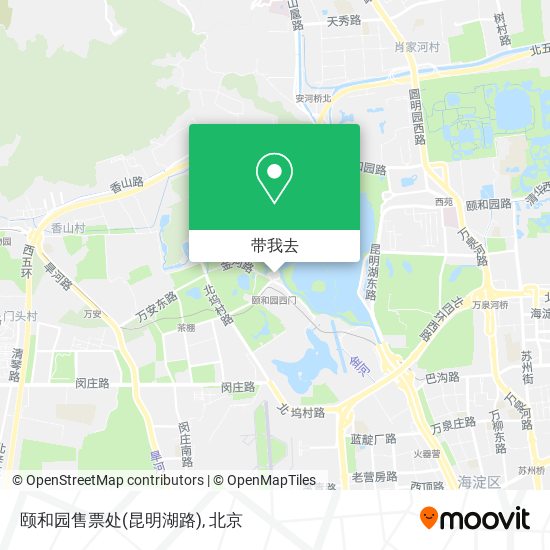 颐和园售票处(昆明湖路)地图
