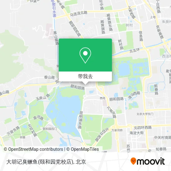 大胡记臭鳜鱼(颐和园党校店)地图