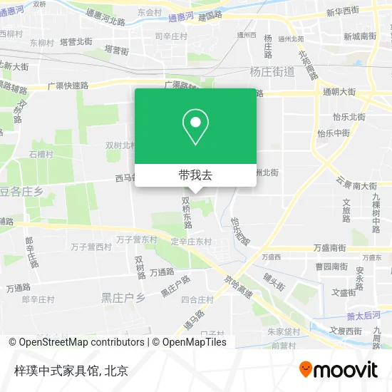 梓璞中式家具馆地图