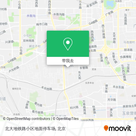 北大地铁路小区地面停车场地图