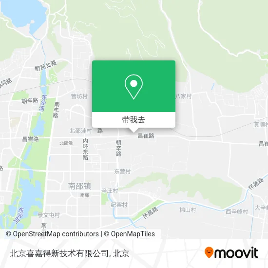 北京喜嘉得新技术有限公司地图
