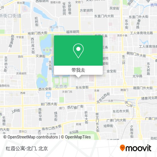 红霞公寓-北门地图