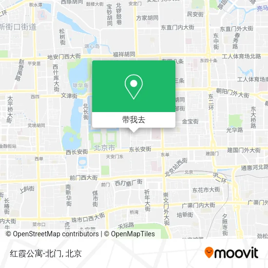 红霞公寓-北门地图