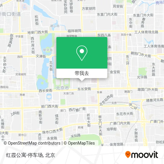 红霞公寓-停车场地图