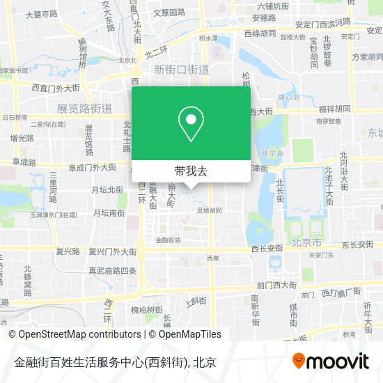 金融街百姓生活服务中心(西斜街)地图