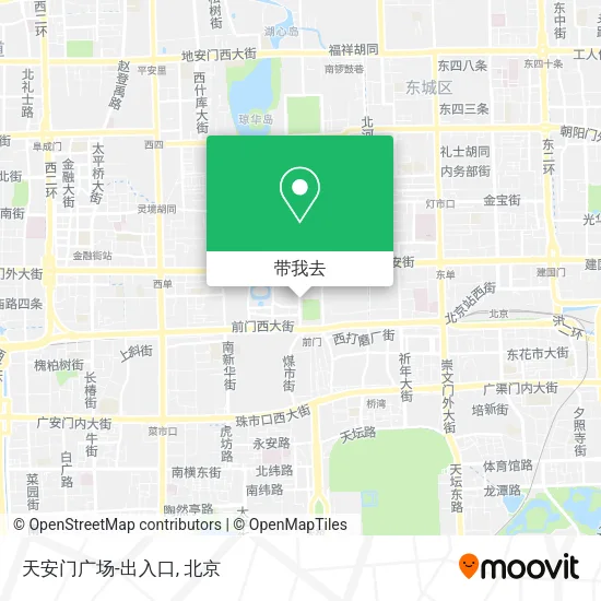 天安门广场-出入口地图