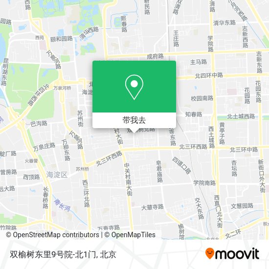 双榆树东里9号院-北1门地图