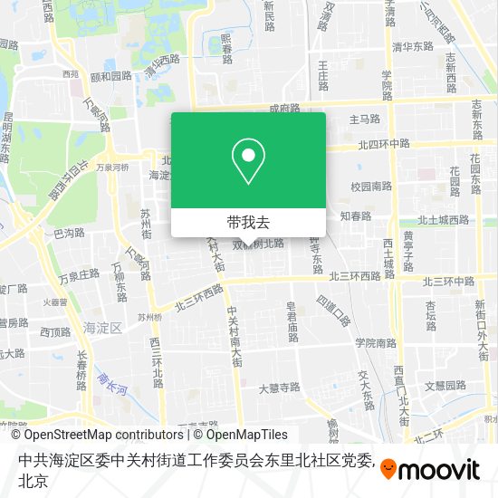 中共海淀区委中关村街道工作委员会东里北社区党委地图