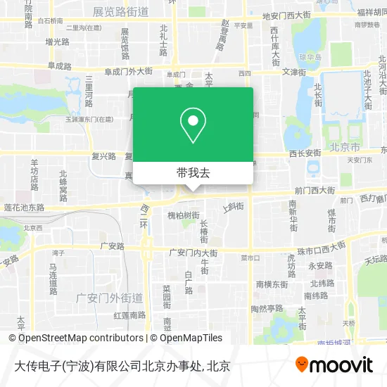 大传电子(宁波)有限公司北京办事处地图