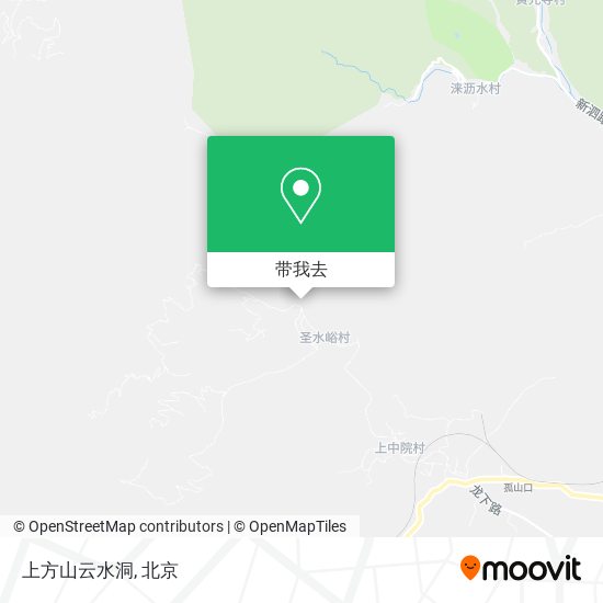 上方山云水洞地图