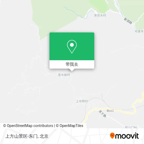 上方山景区-东门地图