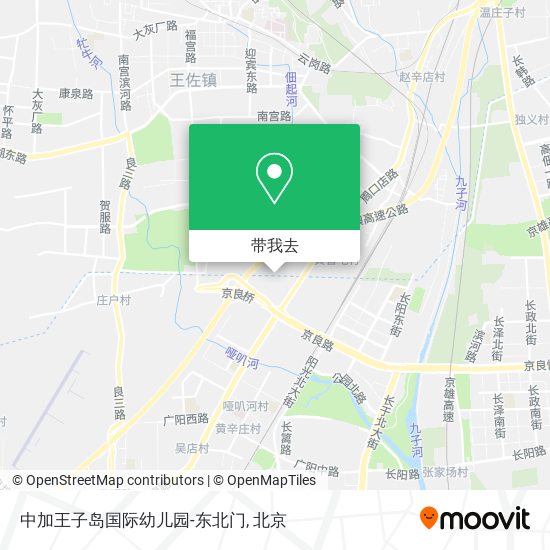 中加王子岛国际幼儿园-东北门地图