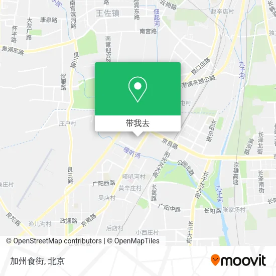 加州食街地图