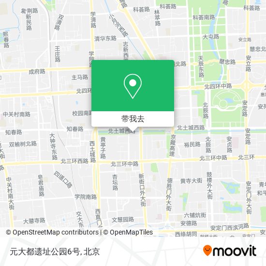 元大都遗址公园6号地图